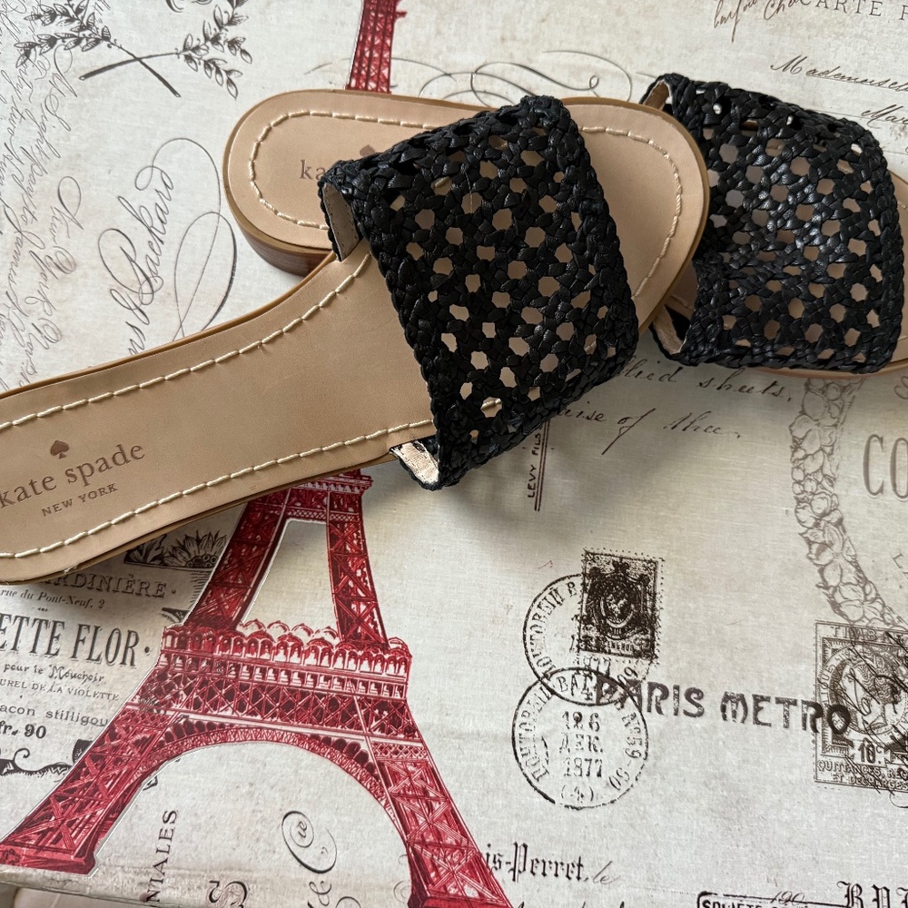 Kate Spade Berlin Woven Slide Size 10